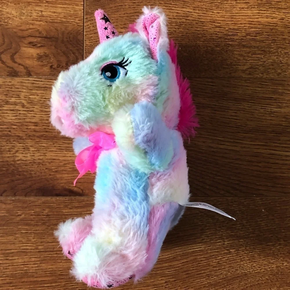 tie dye rainbow unicorn plush stuffed animal small